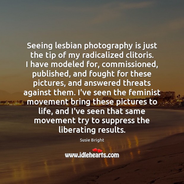 Seeing lesbian photography is just the tip of my radicalized clitoris. I Image