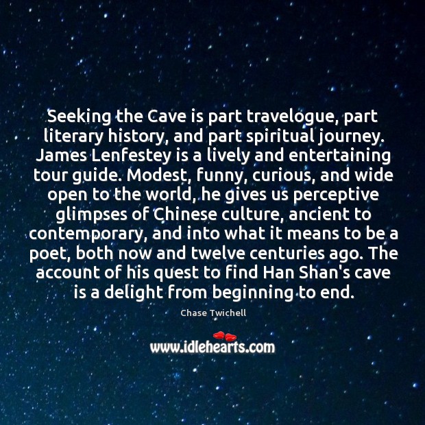 Seeking the Cave is part travelogue, part literary history, and part spiritual Image