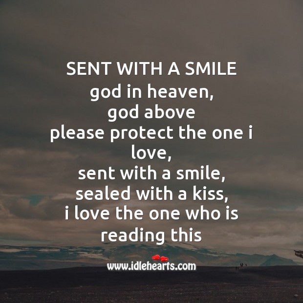 Sent with a smile God in heaven Image