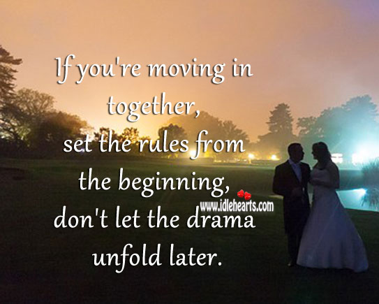 Set the rules from the beginning. Relationship Advice Image