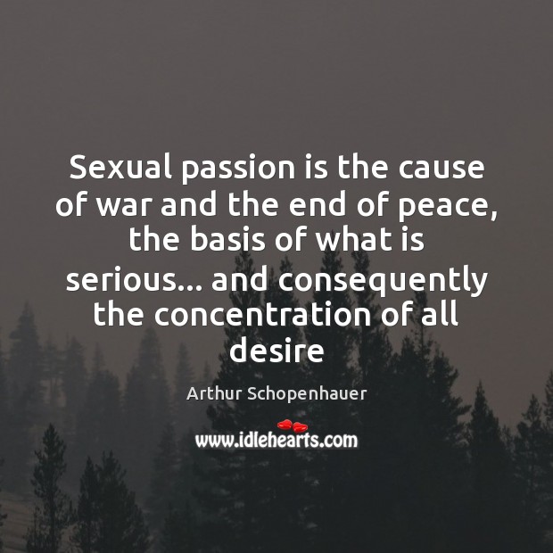Sexual passion is the cause of war and the end of peace, Image