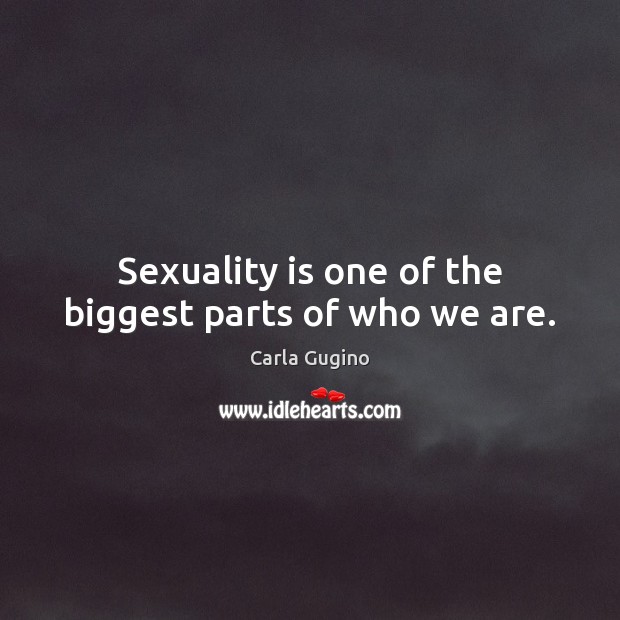 Sexuality is one of the biggest parts of who we are. Image