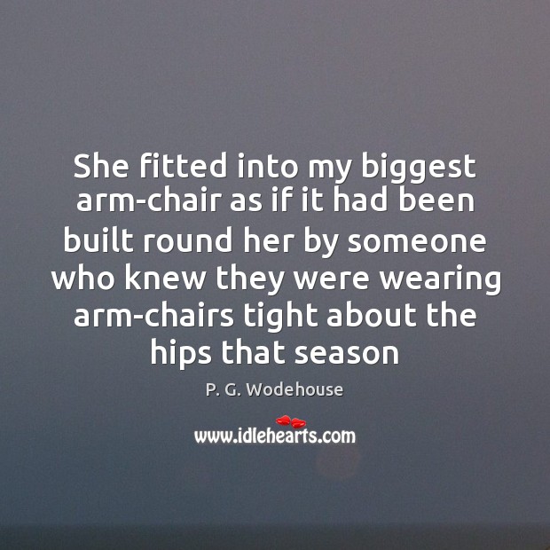She fitted into my biggest arm-chair as if it had been built Image