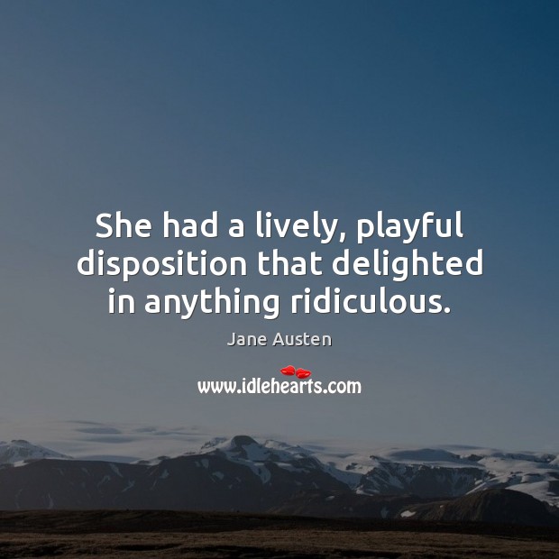 She had a lively, playful disposition that delighted in anything ridiculous. Image