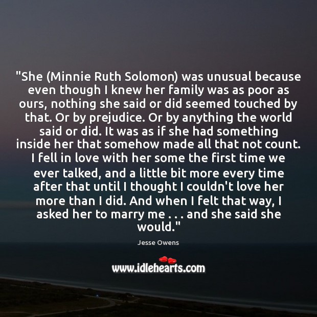 “She (Minnie Ruth Solomon) was unusual because even though I knew her Image
