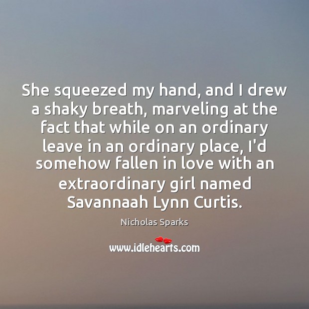 She squeezed my hand, and I drew a shaky breath, marveling at Image