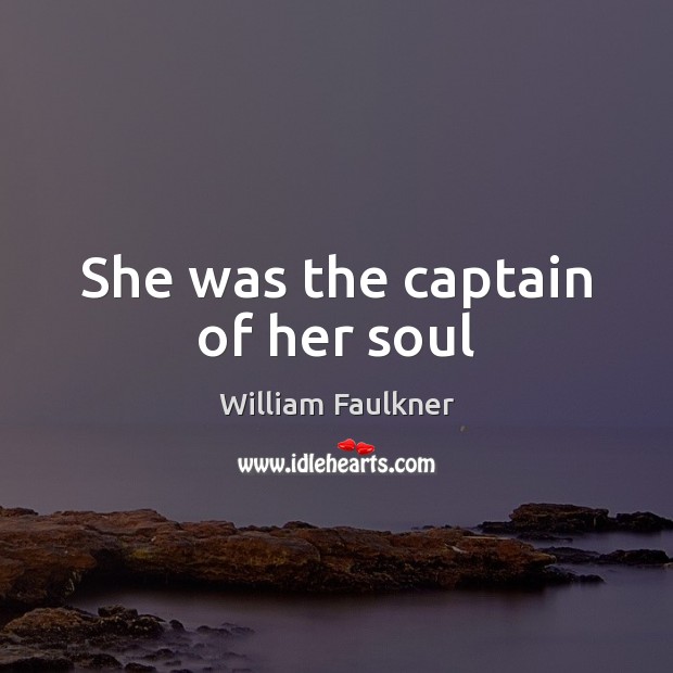 She was the captain of her soul Image