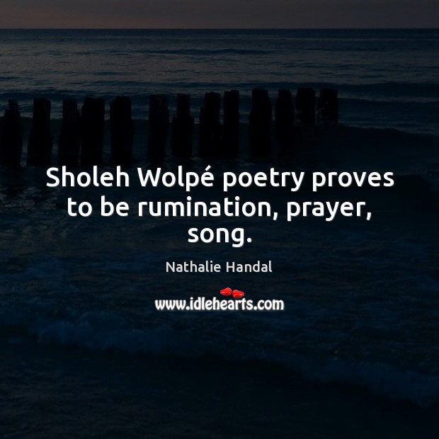 Sholeh Wolpé poetry proves to be rumination, prayer, song. Image