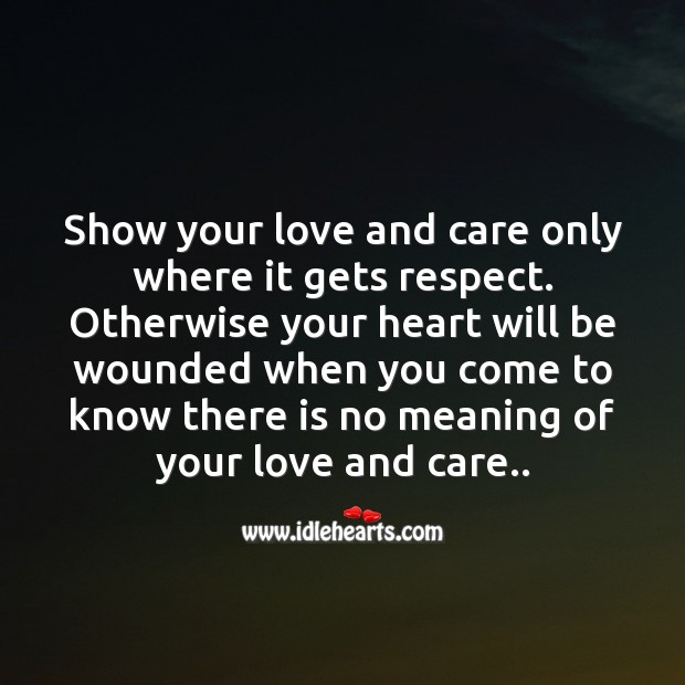 Show your love and care Image