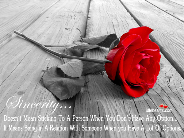 Quotes about sincerity and love