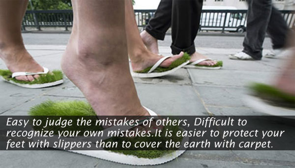 Easy to judge the mistakes of others. Earth Quotes Image
