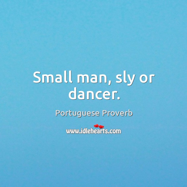 Small man, sly or dancer. Image