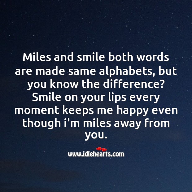 Smile on your lips Love Messages Image