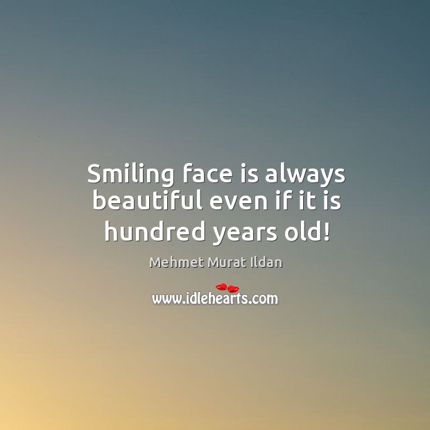 Smiling face is always beautiful even if it is hundred years old! Image