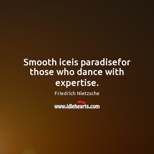 Smooth iceis paradisefor those who dance with expertise. Image