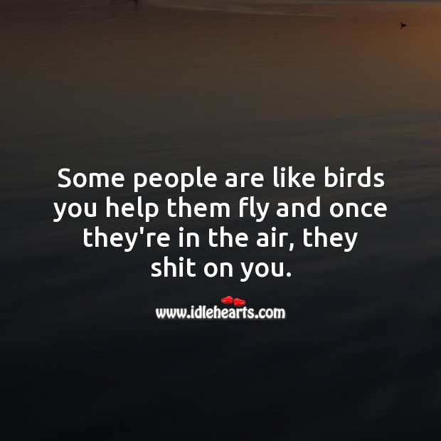 Some people are like birds. Help Quotes Image