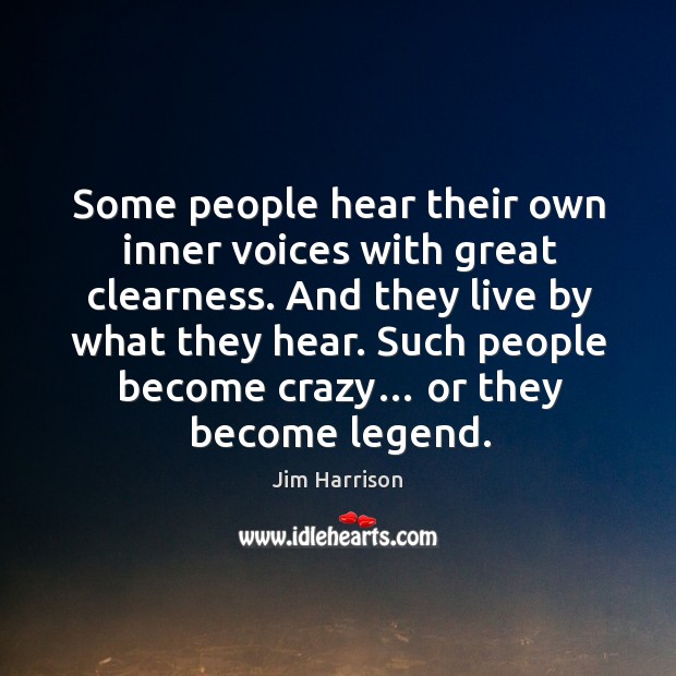 Some people hear their own inner voices with great clearness. Image
