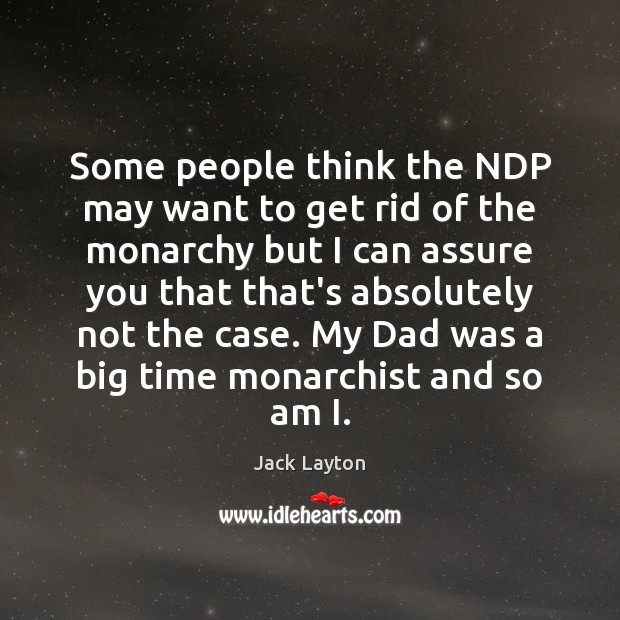 Some people think the NDP may want to get rid of the Image