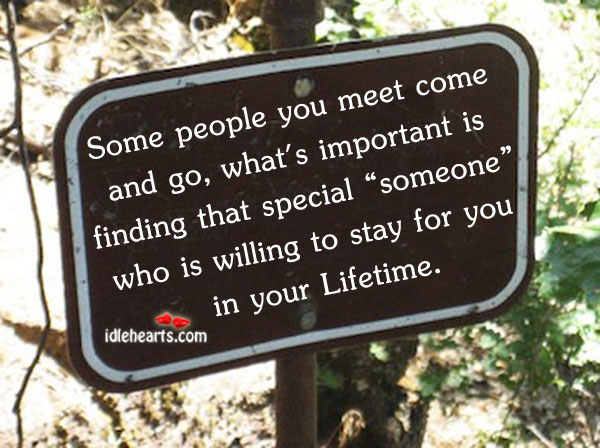 Some people you meet come and go what’s People Quotes Image