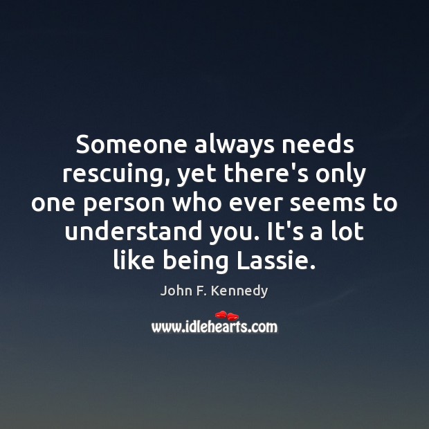 Someone always needs rescuing, yet there’s only one person who ever seems Image