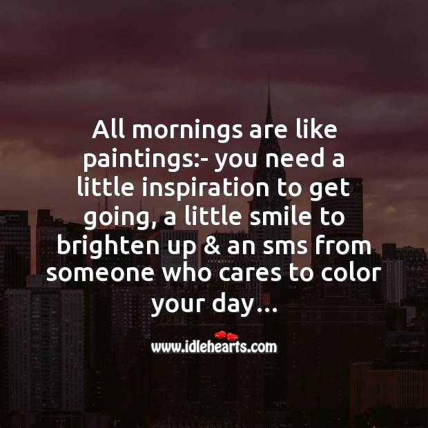 Someone who cares to color your day… 