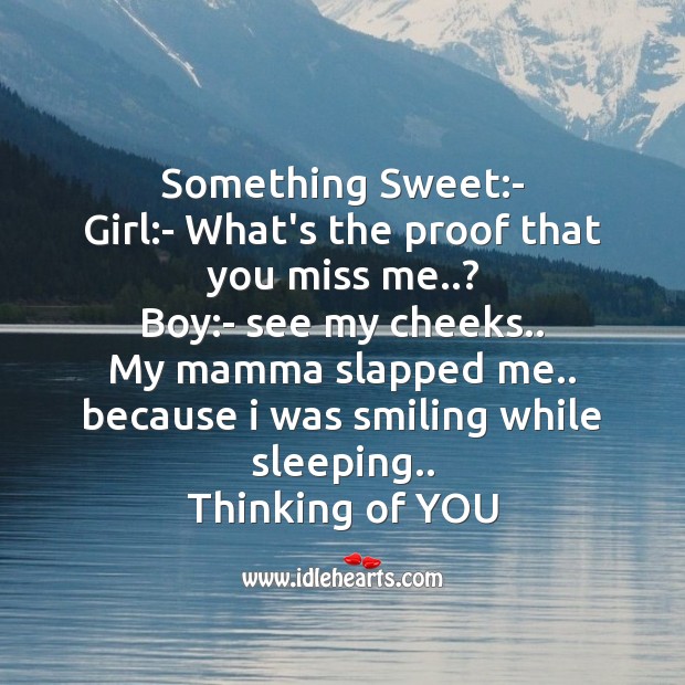 Something sweet Missing You Messages Image