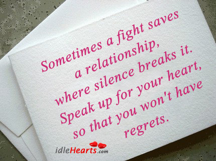 Sometimes a fight saves a relationship, where Image