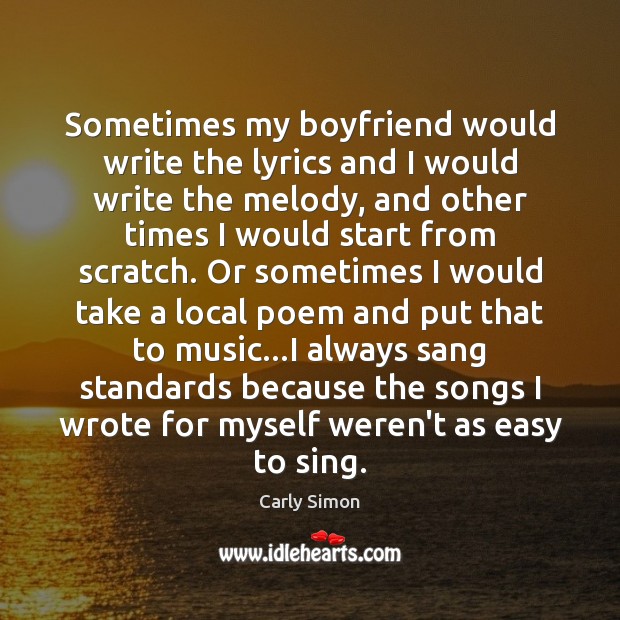 Song lyrics for your boyfriend