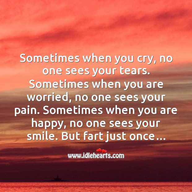 Sometimes when you cry Friendship Messages Image