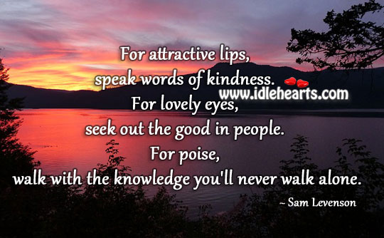 Speak words of kindness Image