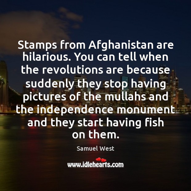Stamps from Afghanistan are hilarious. You can tell when the revolutions are Image