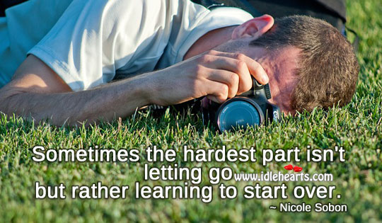 Sometimes the hardest part isn’t letting go Sad Quotes Image