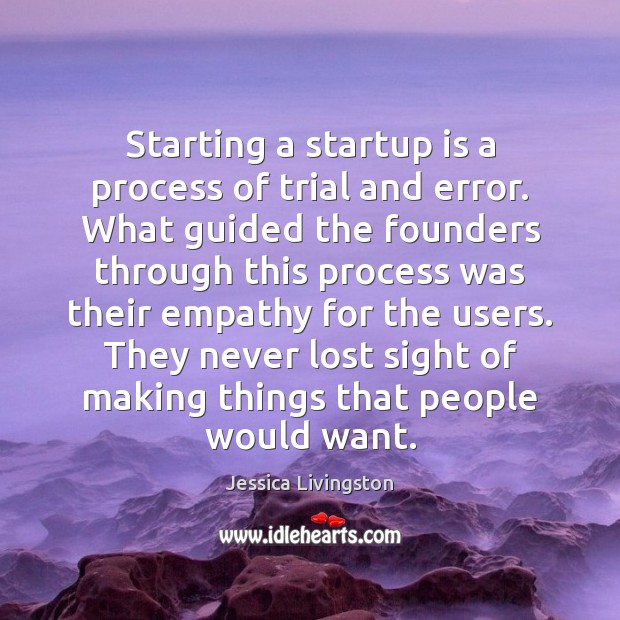 Starting a startup is a process of trial and error. What guided Image