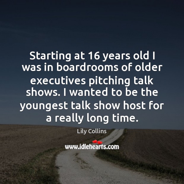 Starting at 16 years old I was in boardrooms of older executives pitching Image