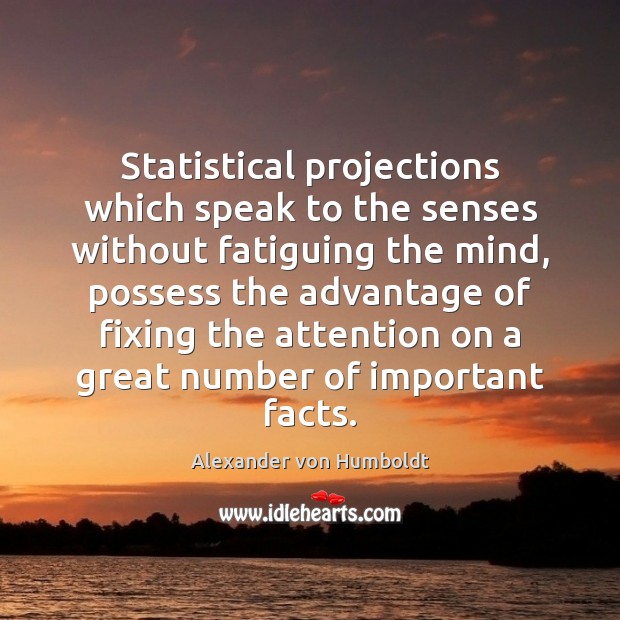 Statistical projections which speak to the senses without fatiguing the mind, possess Image