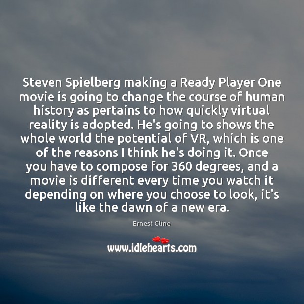 Steven Spielberg making a Ready Player One movie is going to change Image