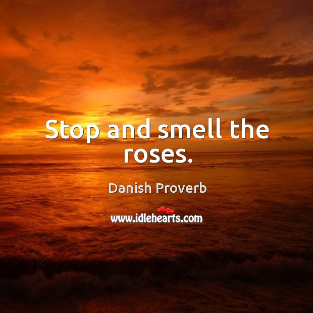 Stop and smell the roses. Image