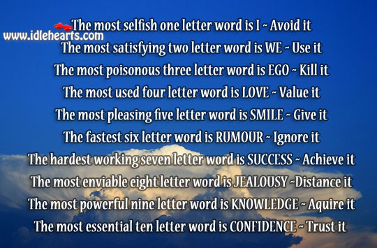 Words to use and words to avoid in life Image