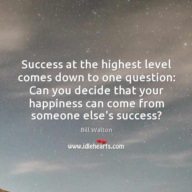 Success at the highest level comes down to one question: Can you Image
