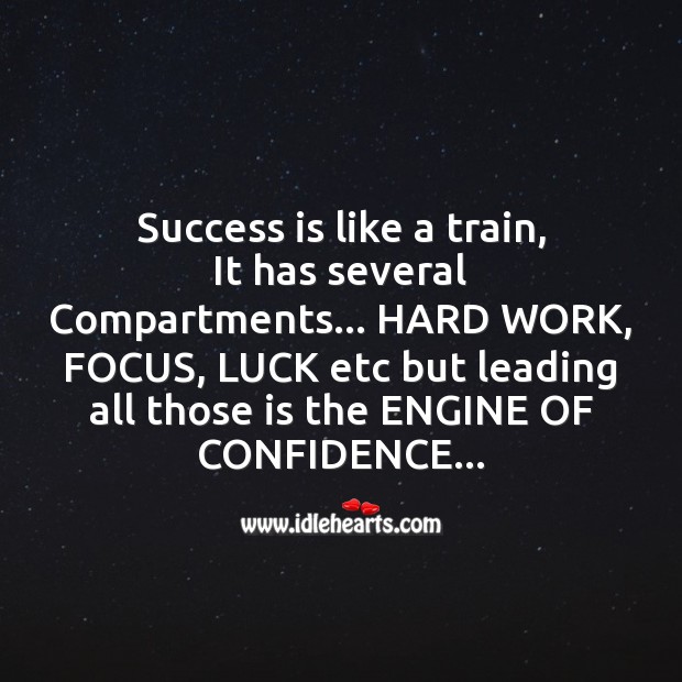 Success is like a train Success Quotes Image