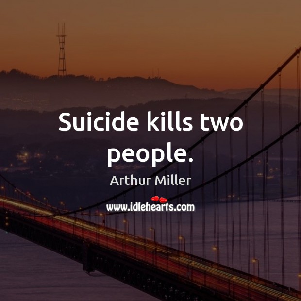 Suicide kills two people. Image