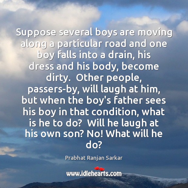 Suppose several boys are moving along a particular road and one boy Image