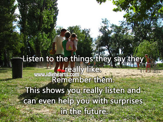 Listen to the things they say Relationship Advice Image