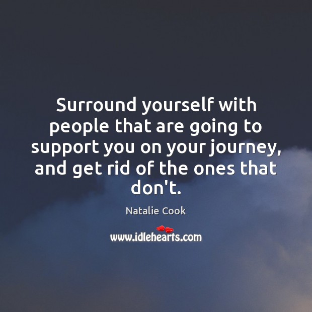 Surround yourself with people that are going to support you on your Image