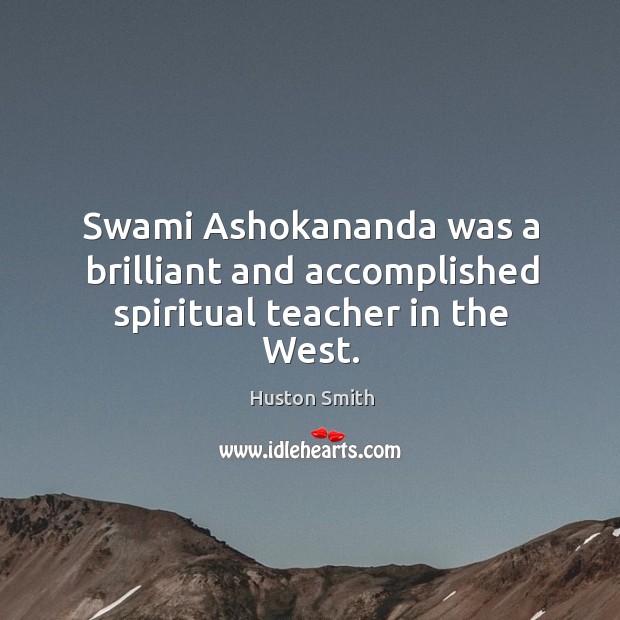 Swami Ashokananda was a brilliant and accomplished spiritual teacher in the West. Image