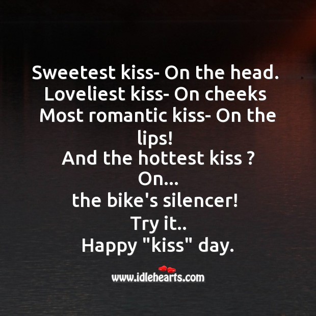Sweetest kiss- on the head. Image