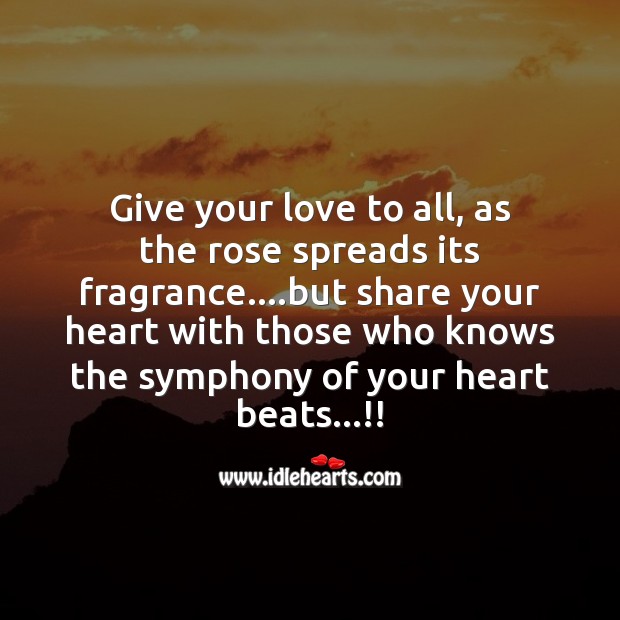Symphony of your heart beats Love Messages Image
