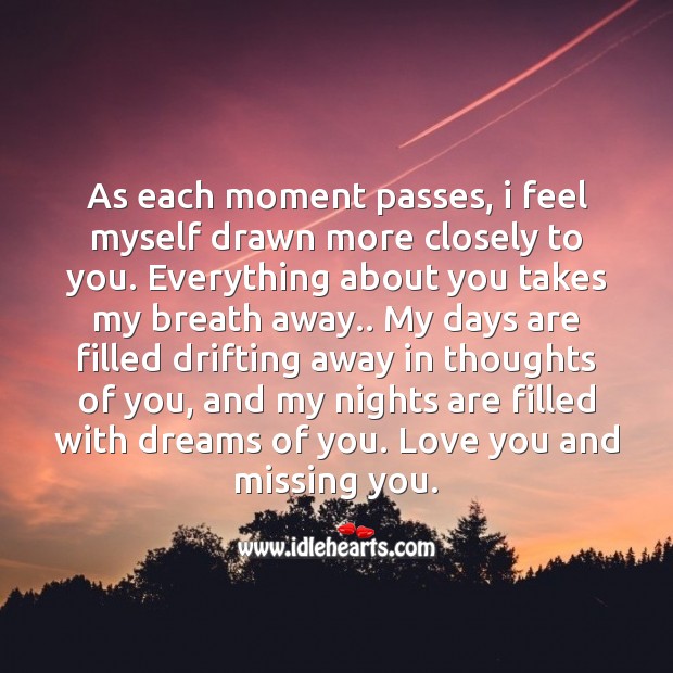 Takes my breath away Missing You Quotes Image