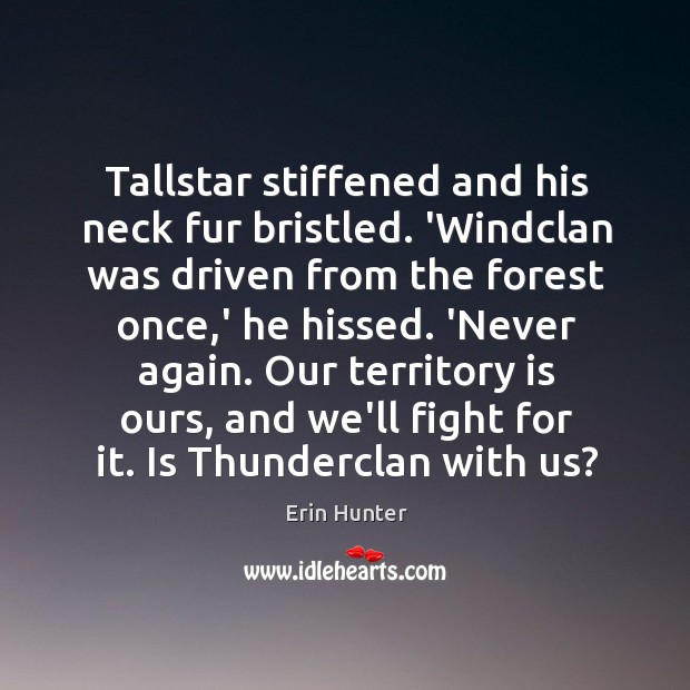 Tallstar stiffened and his neck fur bristled. ‘Windclan was driven from the Image