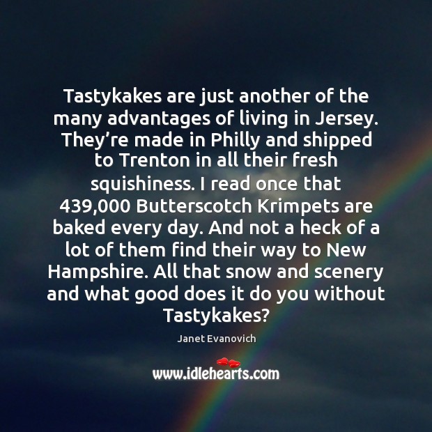 Tastykakes are just another of the many advantages of living in Jersey. Image